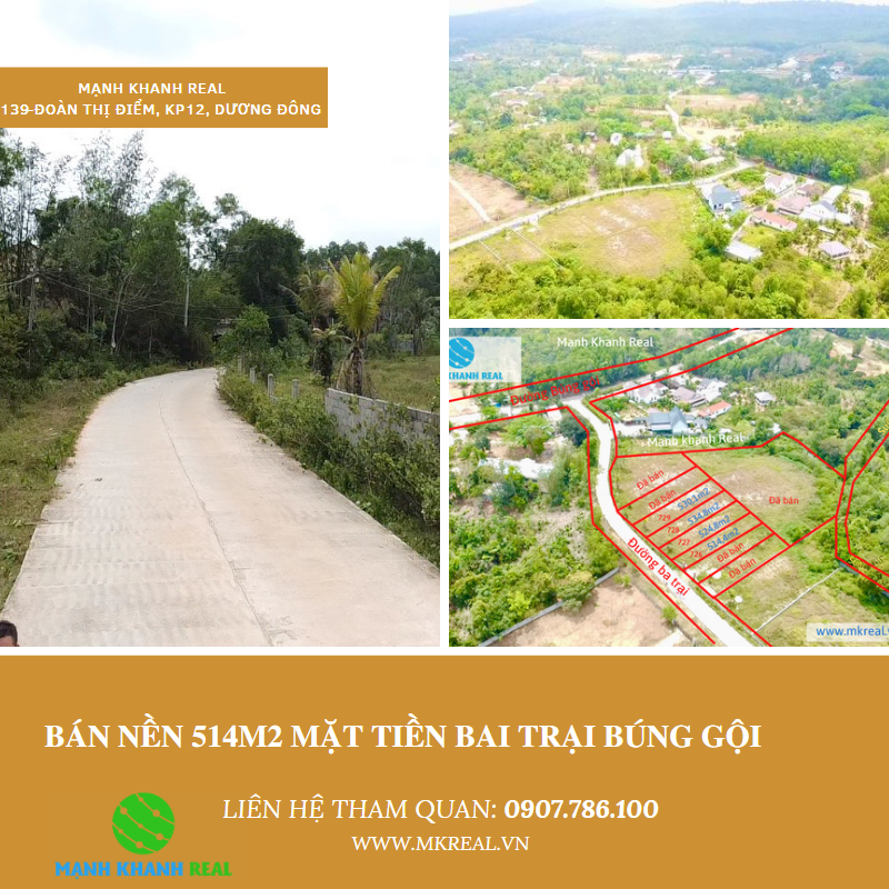 Bán đất biệt thự đường ba trại